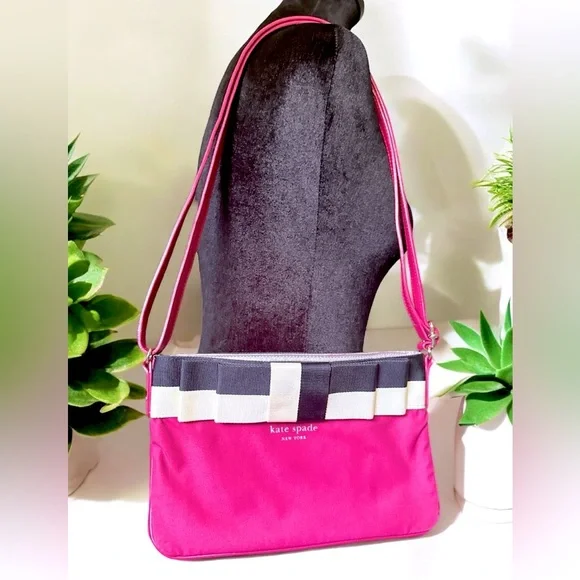 KATE SPADE New York Limited Edition Bag – Rare Silver Lining – Pink Black Cream - Picture 7 of 11